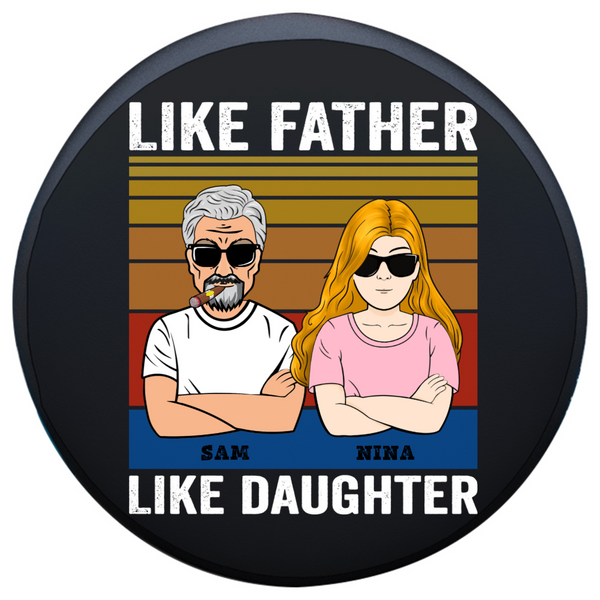 Custom Jeep Tire Covers Personalized Clipart Jeep/CRV/RV Spare Tire Covers Like Father Like Daughter