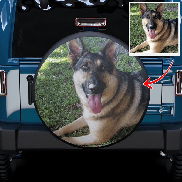 Custom Spare Tire Wheel Cover Fit RV SUV Jeep Wrangler Add Your Own Personalized Text Image