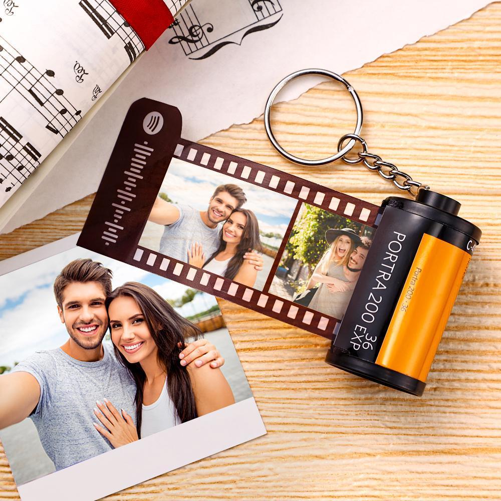 Anniversary Gifts Custom Spotify Code Camera Film Roll Keychain Gifts -  MyCustomTireCover