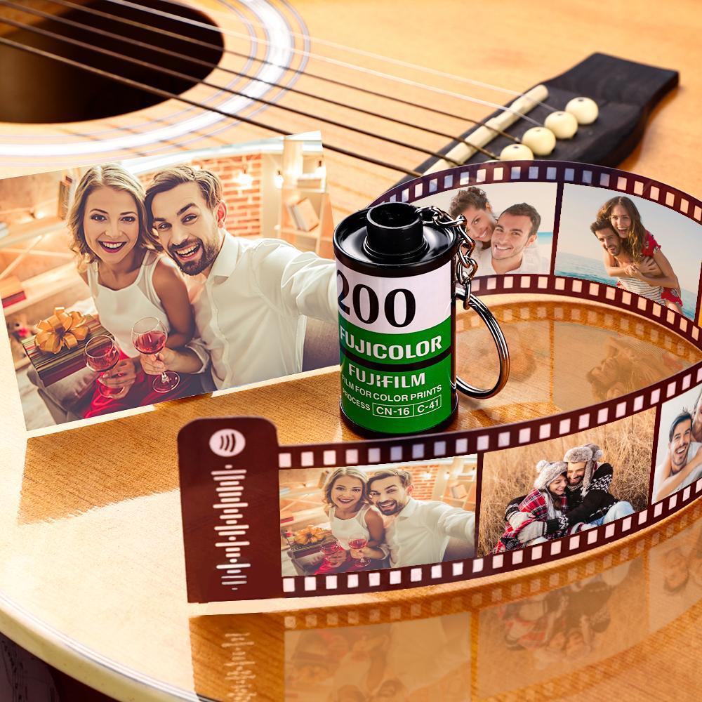 Anniversary Gifts Custom Spotify Code Camera Film Roll Keychain Gifts For Boyfriend 5-20 Photos