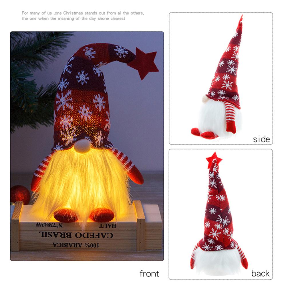 Christmas Rudolph Gnome Reindeer Gnome Night Light Holiday Gnome Christmas Decoration Lamp