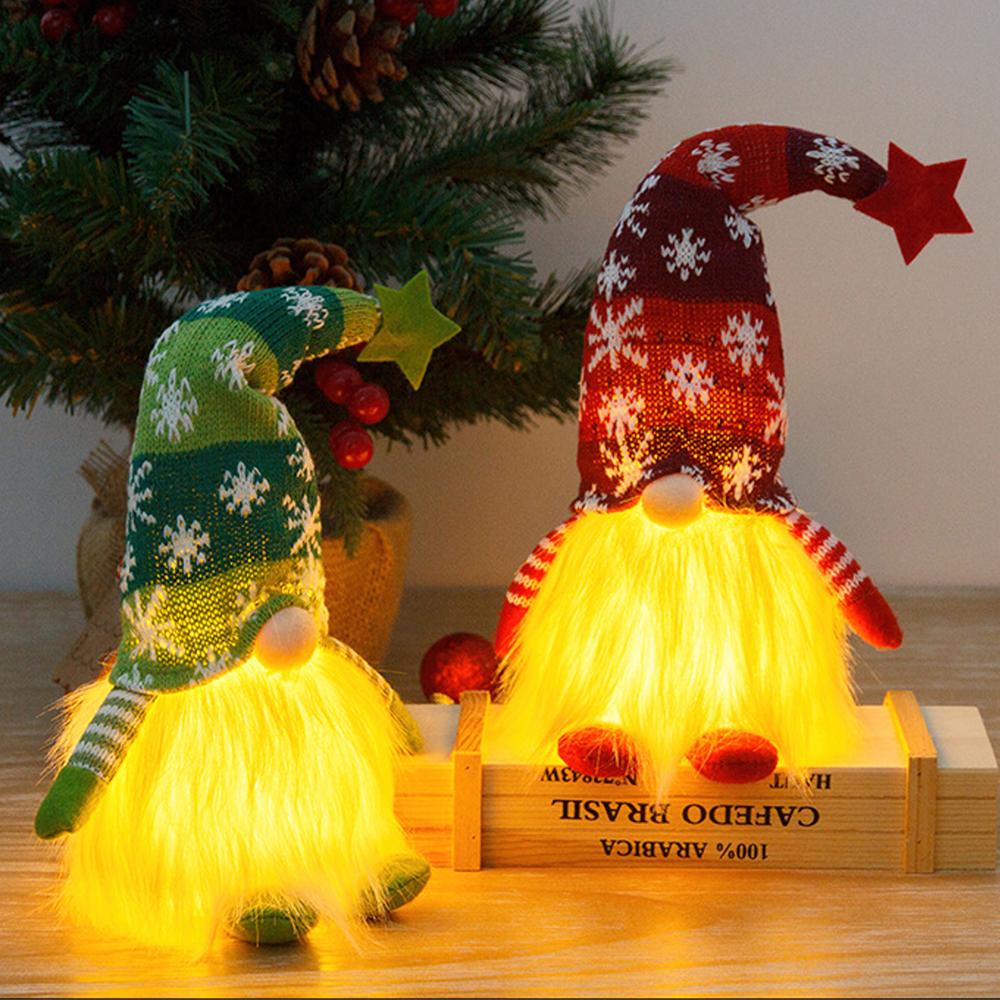 Christmas Rudolph Gnome Reindeer Gnome Night Light Holiday Gnome Christmas Decoration Lamp