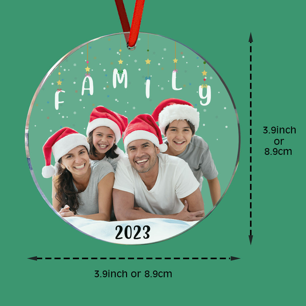 Personalized Photo Christmas Ornament Christmas Gift Sisters Siblings Family Brothers