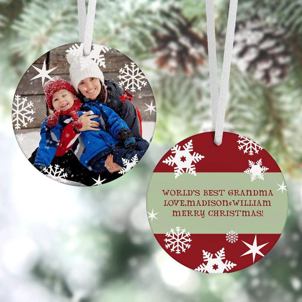 Custom Face Christmas Tree Ornament Baby's First Christmas Gift