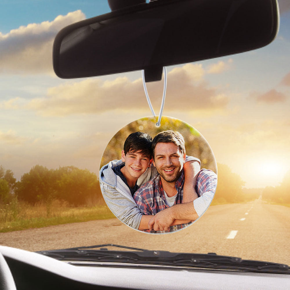 Personalized Round Air Freshener Hanging Car Air Freshener with Essential Oils for Women Man