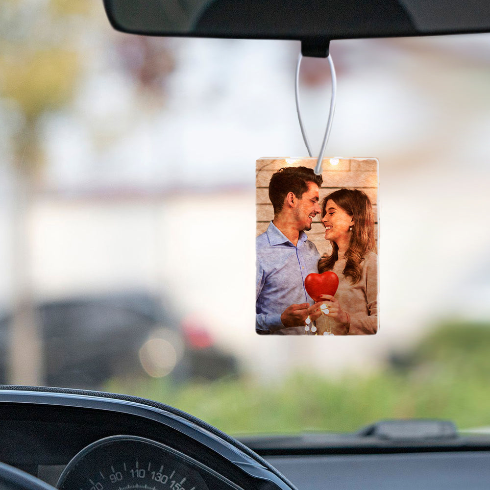 Custom Photo Car Air Freshener Rearview Mirror Ornament Air Freshener Gifts for Him