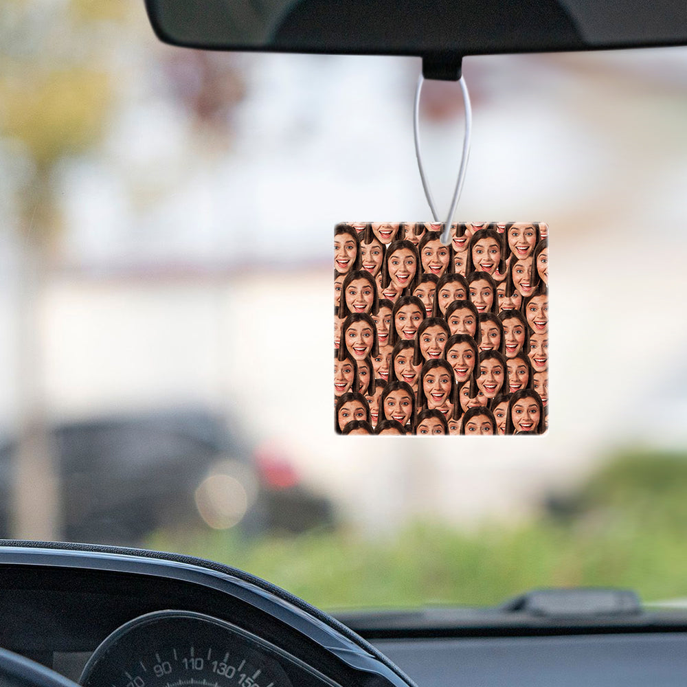 Custom Funny Car Air Freshener Rearview Mirror Ornament Rectangle Air Freshener Gifts for Him