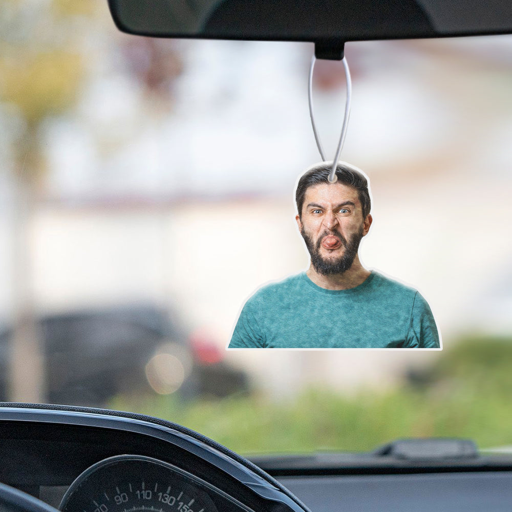 Custom Funny Car Air Freshener Rearview Mirror Ornament Air Freshener Gifts for Him Her