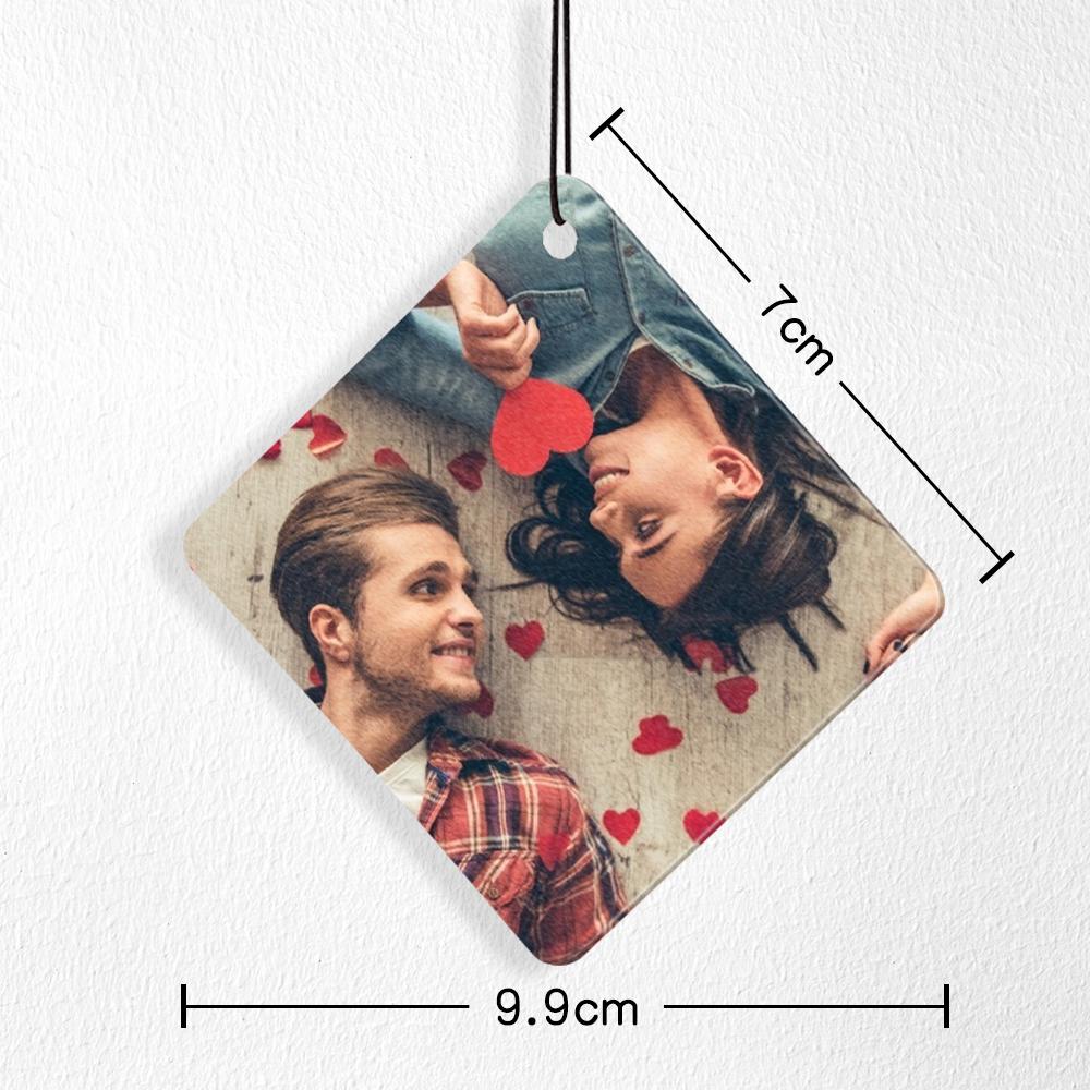 Custom Photo Car Air Freshener Personalized Picture Gift New Driver Birthday Gifts
