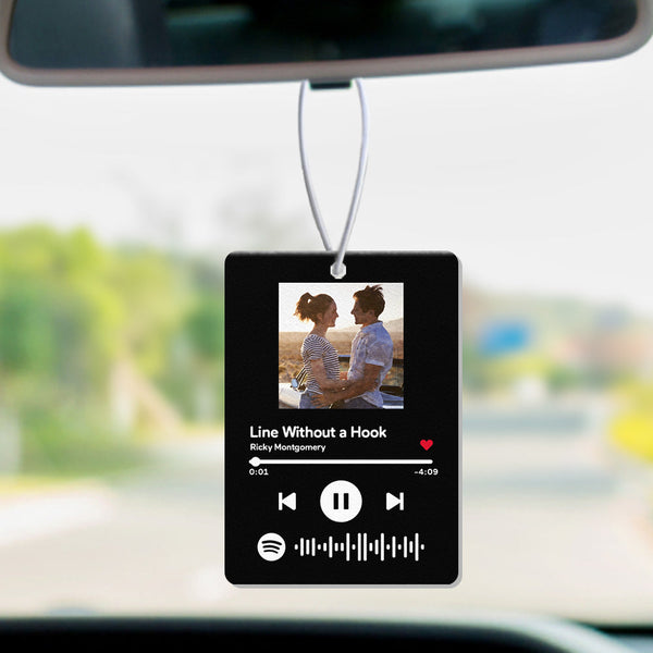 Custom Spotify Code Car Air Freshener Rearview Mirror Ornament Air Freshener Gifts