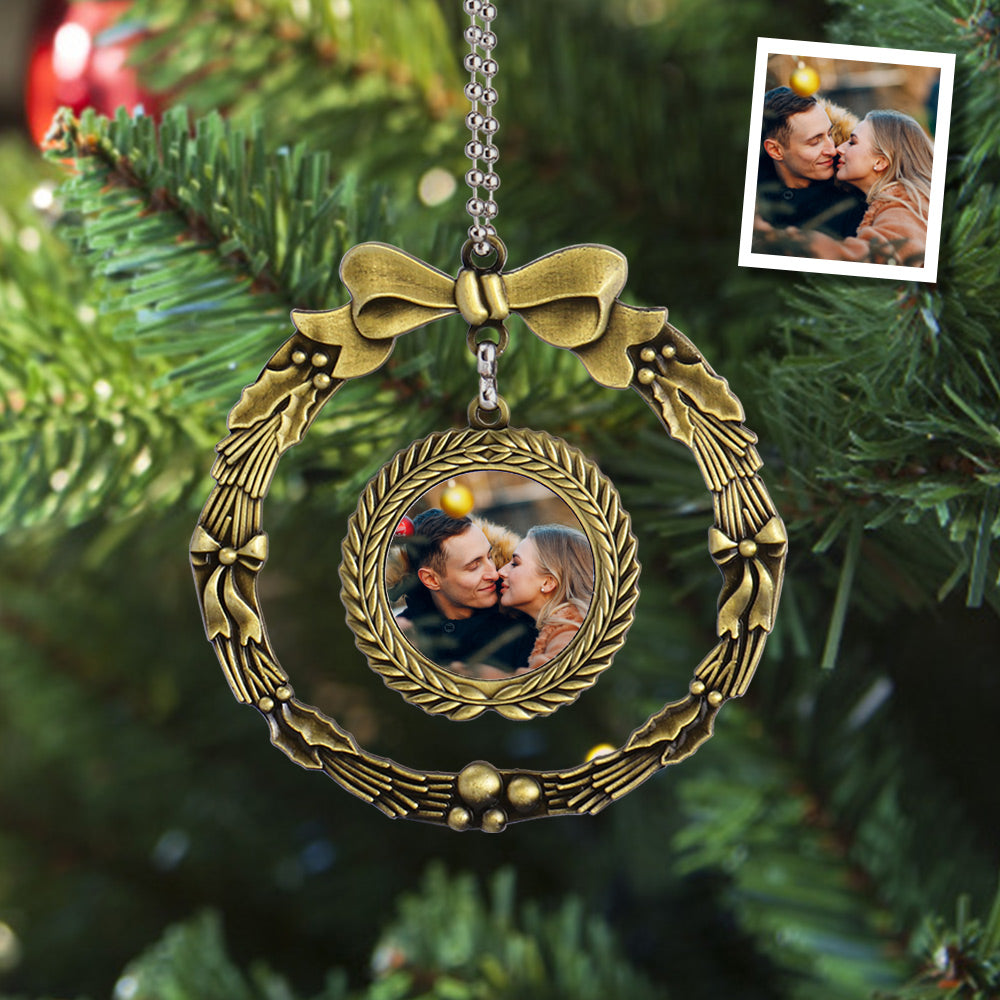 Custom Photo Garland Car Rearview Mirror Charm Decoration Gifts for Christmas