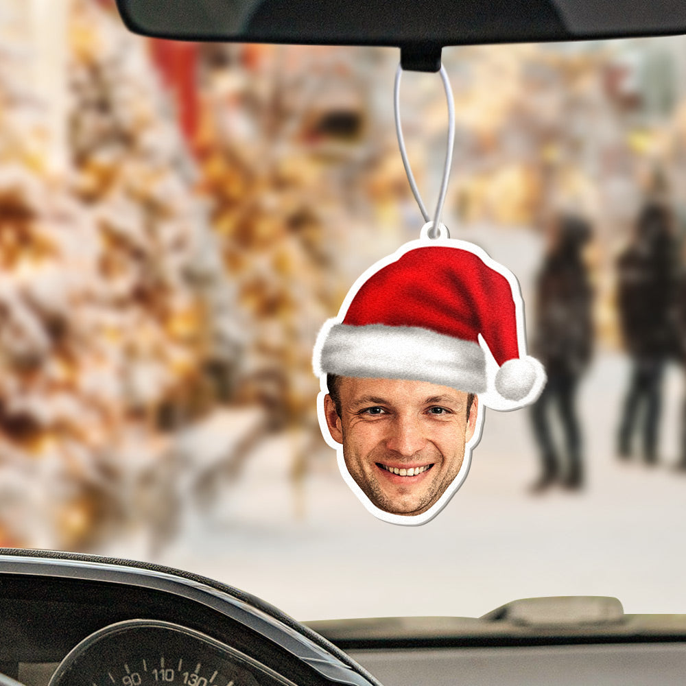Custom Christmas Car Air Freshener Rearview Mirror Ornament Funny Air Freshener Gifts for Christmas