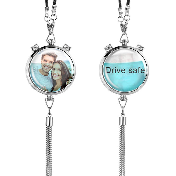 Custom Photo Ornaments Crystal Car Charms Gifts for Lover