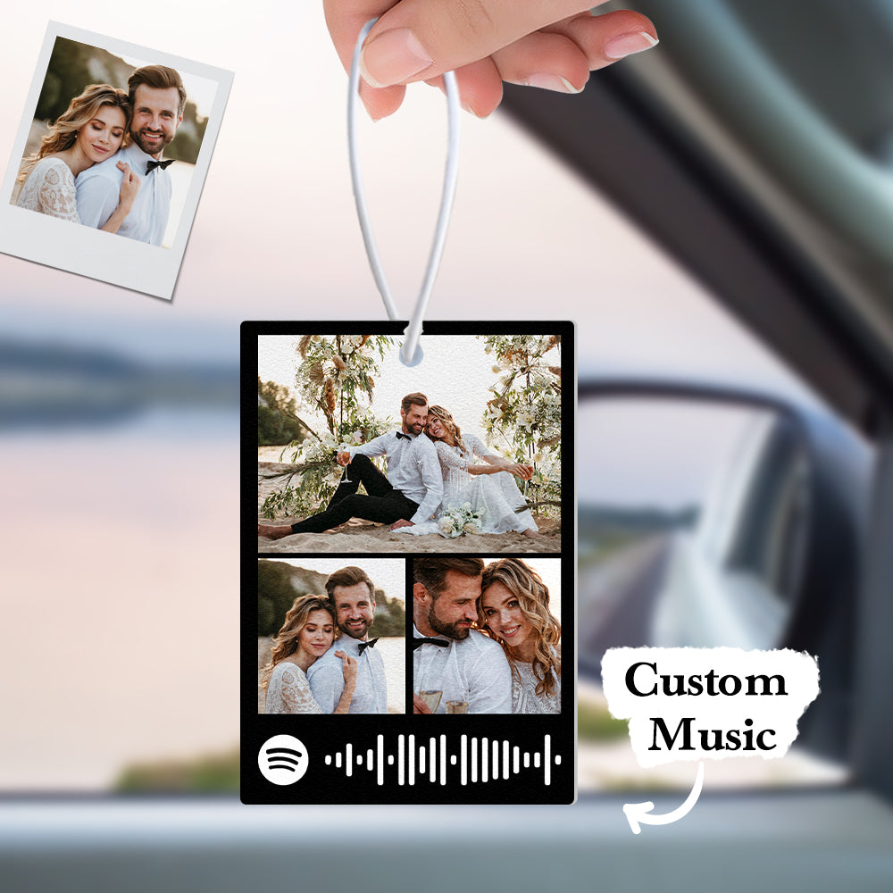 Personalized Photo Spotify Car Air Freshener Custom Music Song Air Freshener Gifts for Lovers