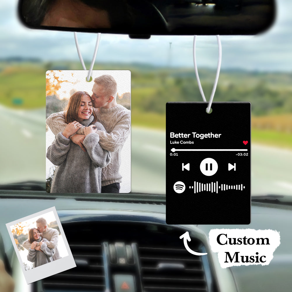 Custom Spotify Code Car Air Freshener Music Song Air Freshener Gifts for Him