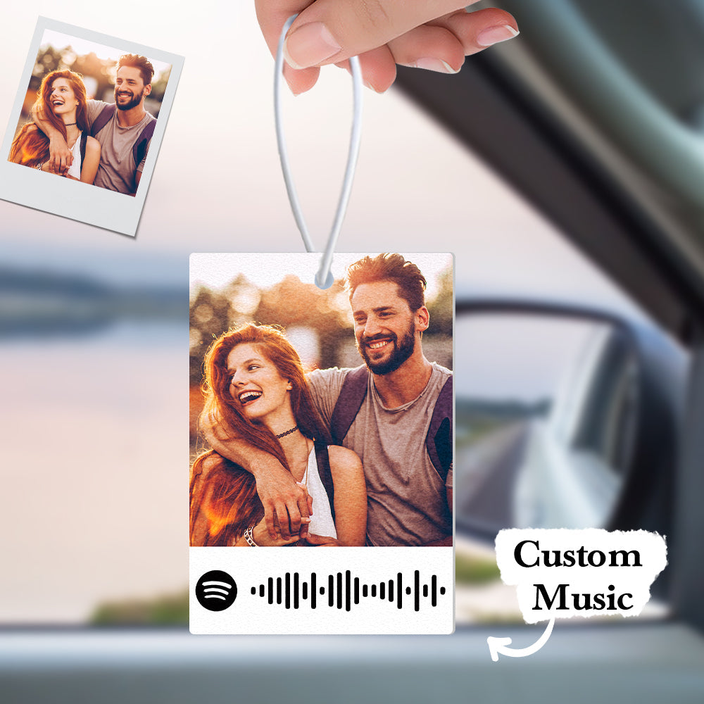 Personalized Photo Spotify Car Air Freshener Custom Music Song Code Air Freshener Gifts