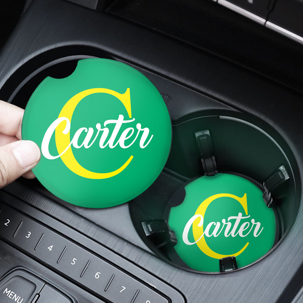 Custom Car Cup Holder Coasters For Him Her