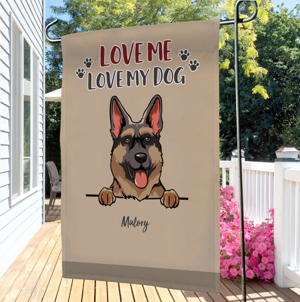 Custom Choose Dog Garden Flag With Personalized Name