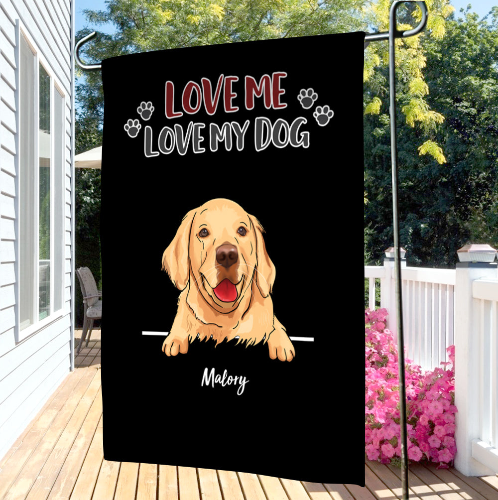 Custom Choose Dog Garden Flag With Personalized Name