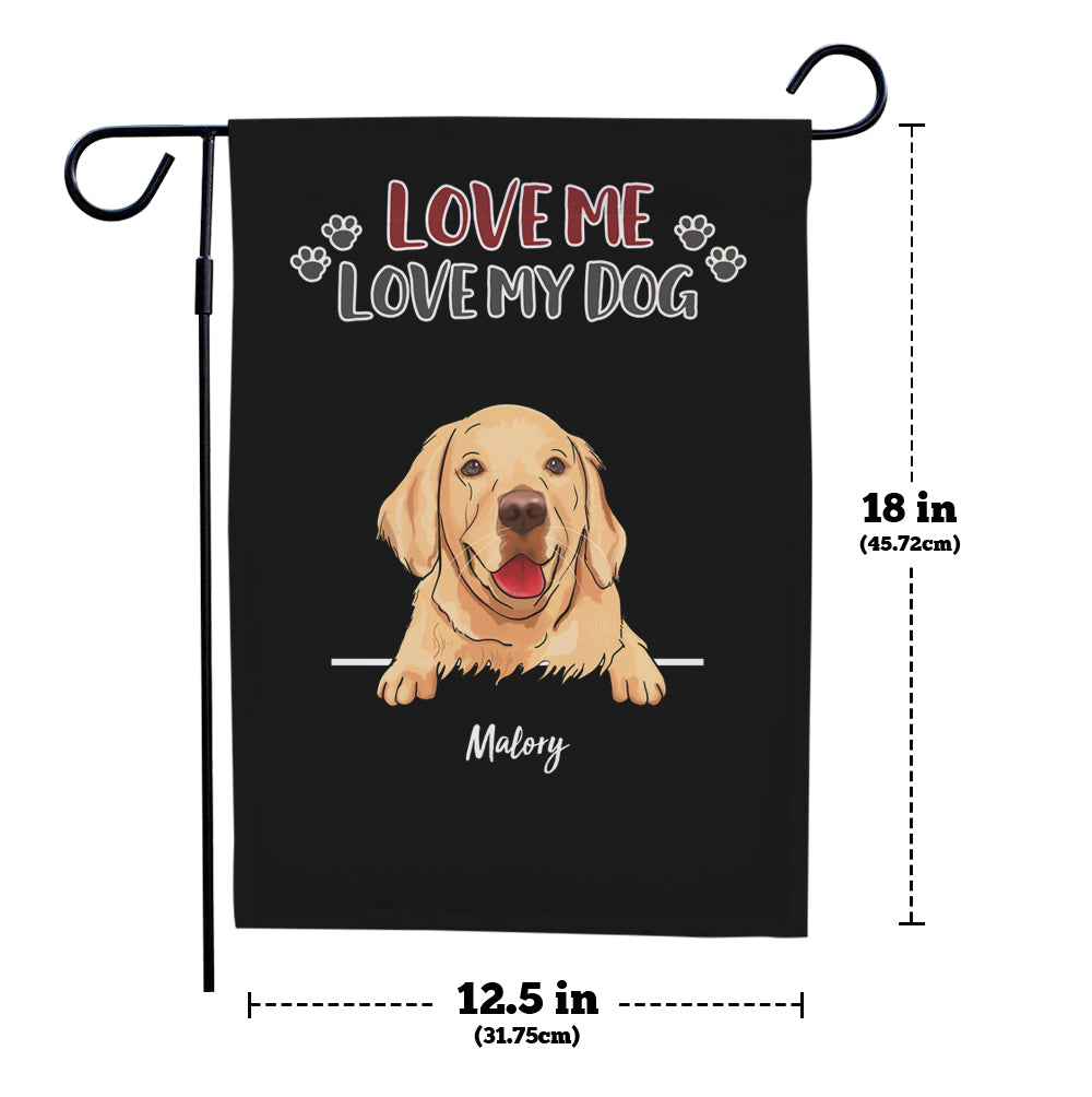 Custom Name Garden Flag With Personalized Choose Multiple Dogs Number