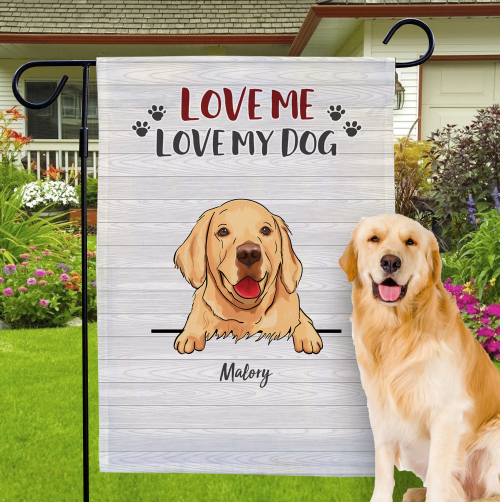 Personalized Choose Multiple Dogs Number With Custom Name Garden Flag