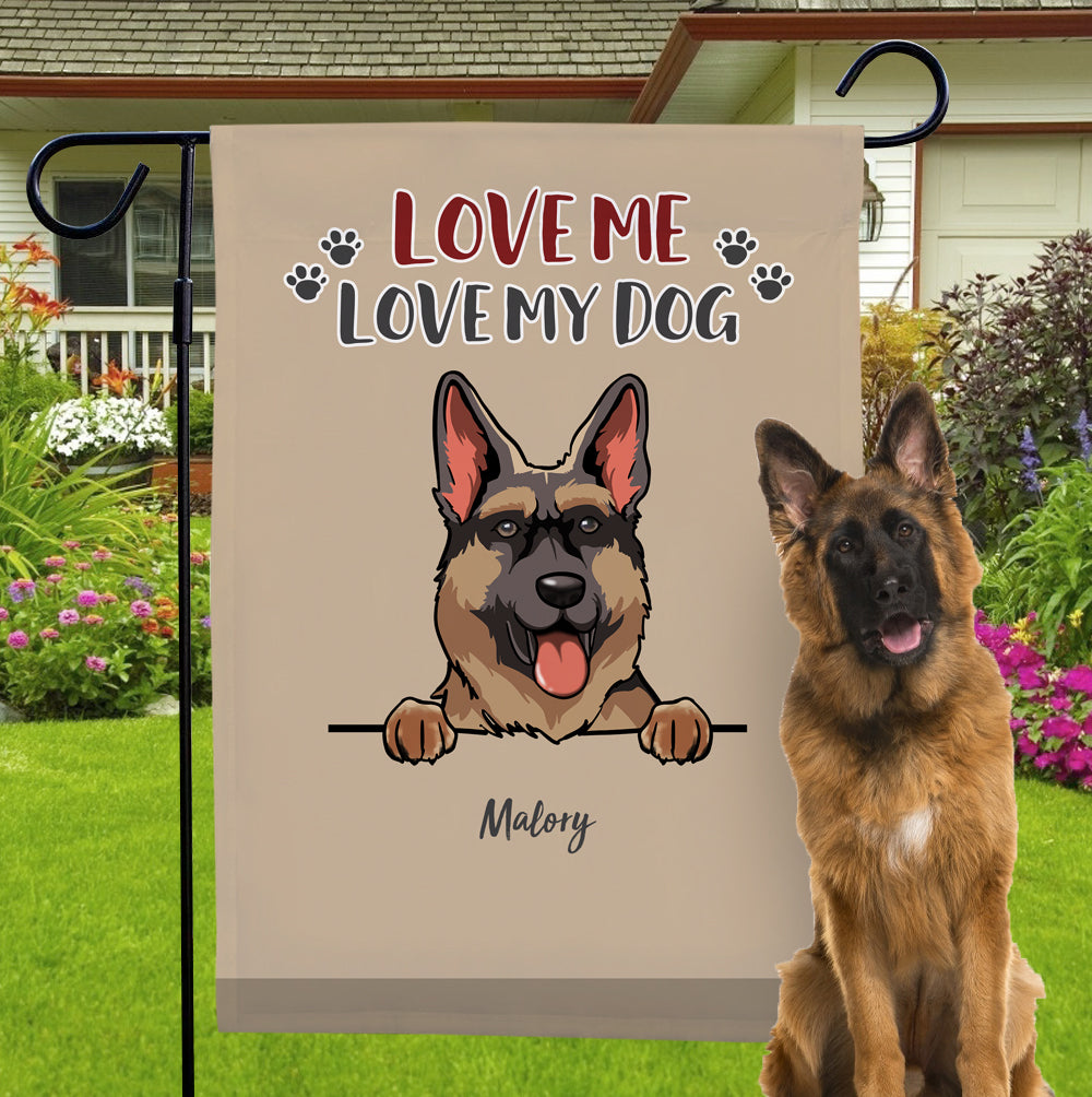 Custom Dog Garden Flag Personalized Name And Choose Your Best Dog Breed