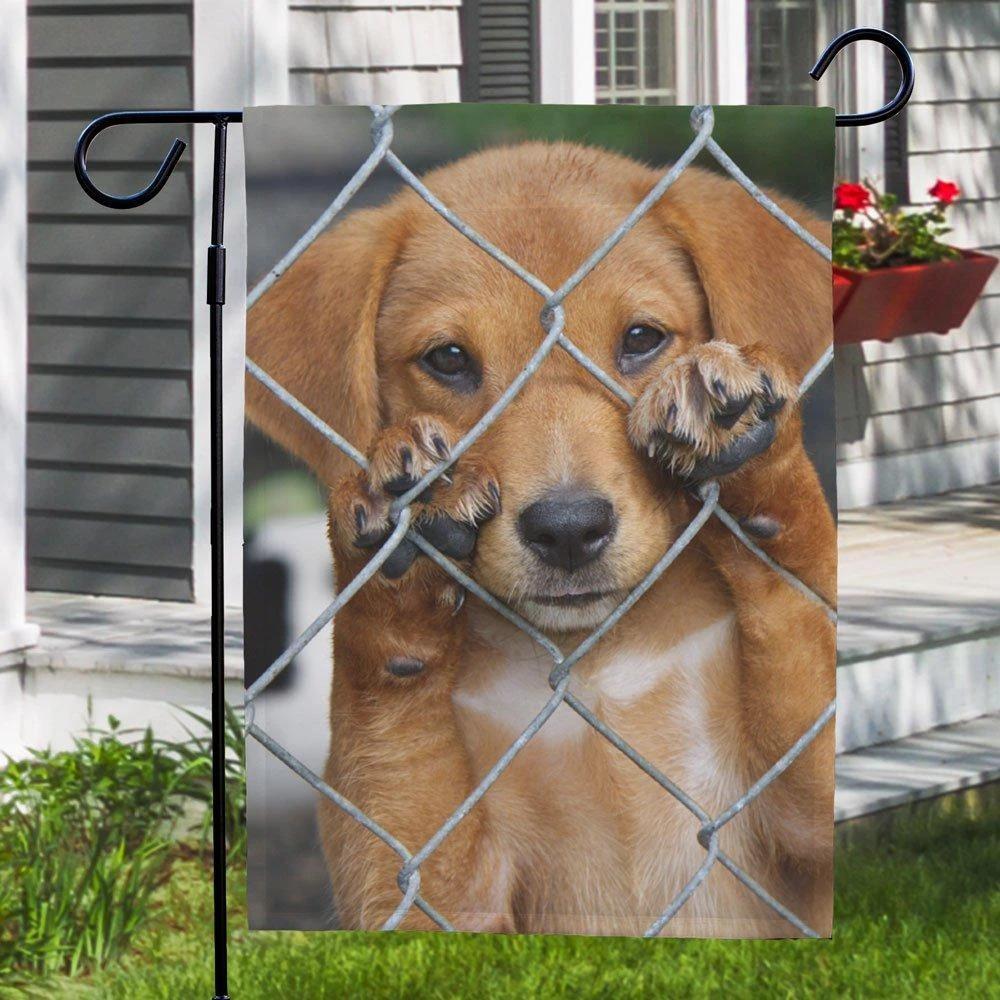 Custom Outdoor Dog Photo Garden Flag  (12in x 18in)