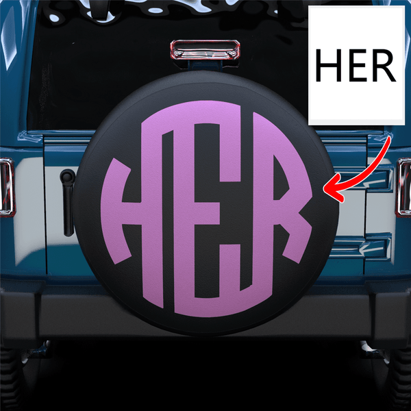 Extra 20% OFF THE 2ND-Custom Three Letters Spare Tire Cover