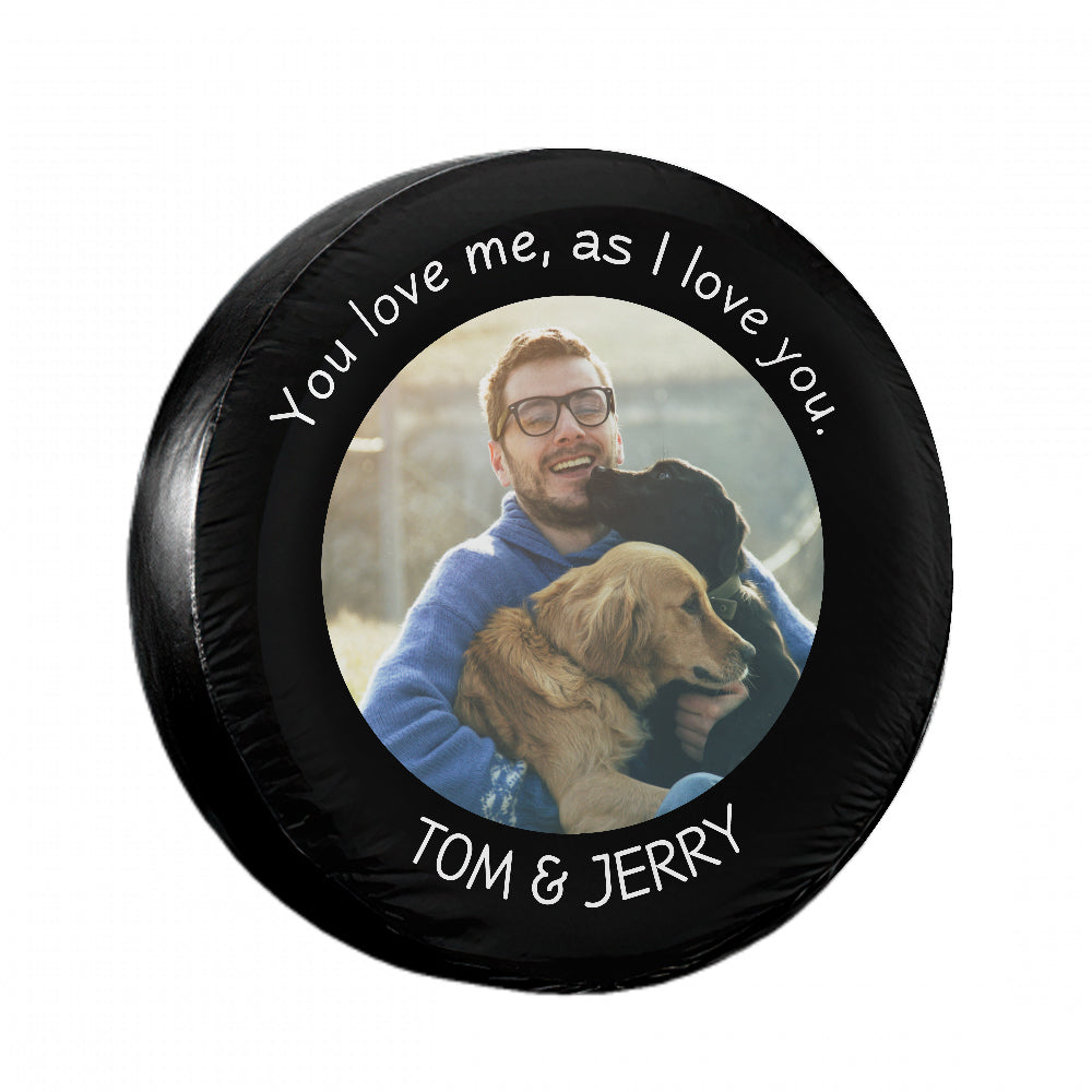 Mother's Day Gift Custom Spare Tire Cover- Your Picture and Text All Sizes Gifts for Dad Who Wants Nothing