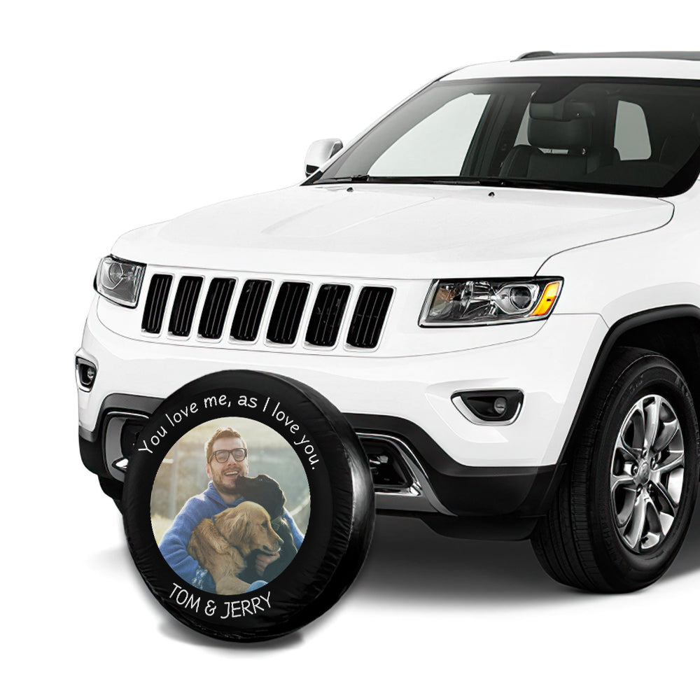 Custom Spare Tire Cover- Your Picture and Text All Sizes Gifts for Dad Who Wants Nothing