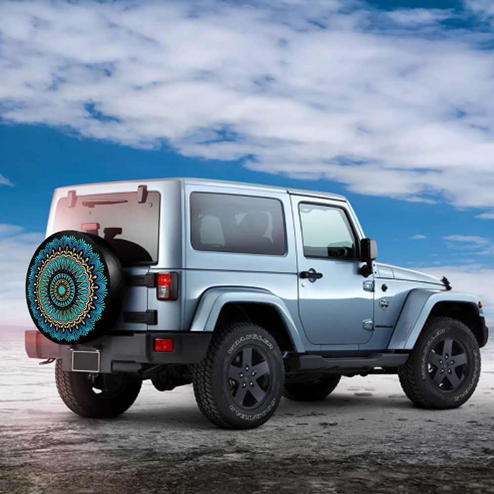 Sunny Flower Spare Tire Cover For Jeep/RV/Camper/SUV