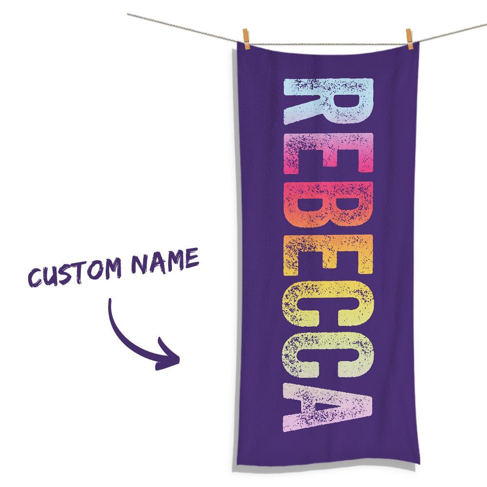 Custom Towel With Your Text