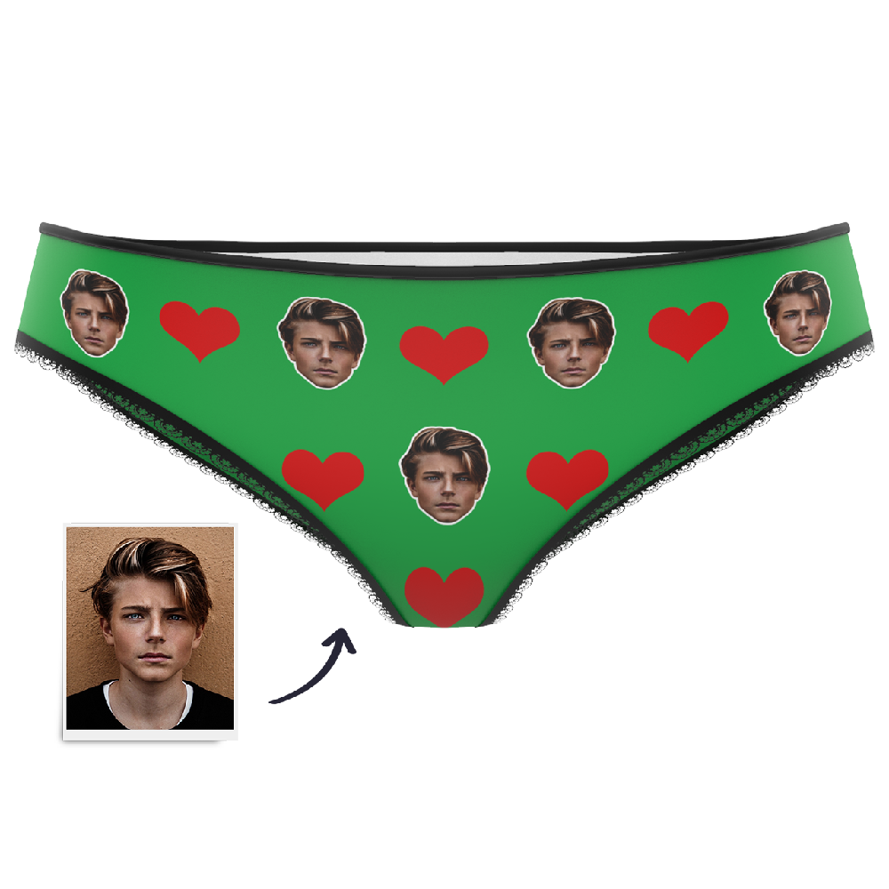 Express Your Love: Custom Face Couple Cardiogram Panties - Unique  Valentine's Day Gift for Her