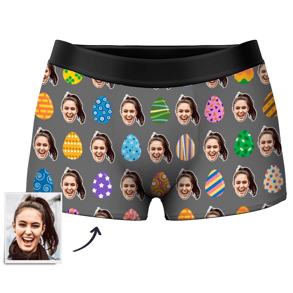 Men's Color Easter Egg Customize Face Boxer Shorts-XS/S/M/L/XL/XXL