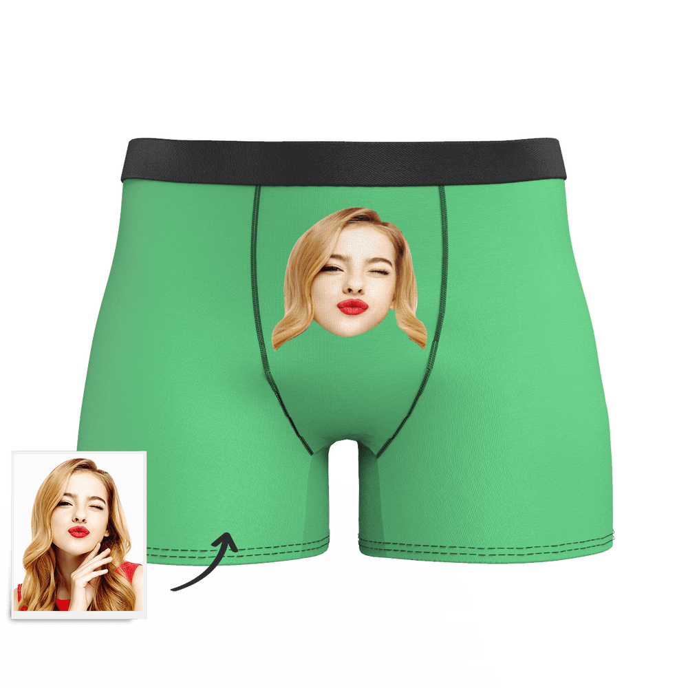 Custom Face Colorful Boxer Shorts, Custom Underwear For Men