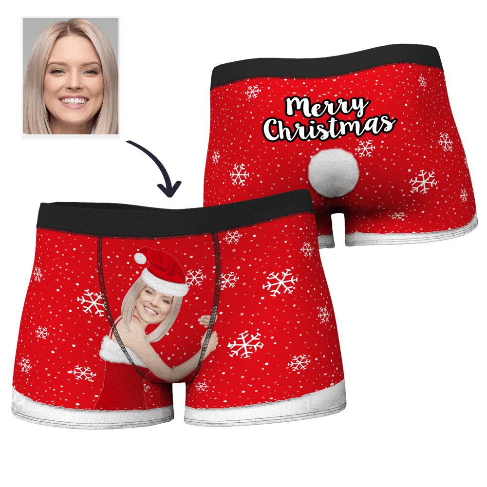 Men's Christmas Face on Body Boxers - Face underpants,Briefs  XS/S/M/L/XL/XXL/XXXL Size&Multiple Colour Available - MyCustomTireCover