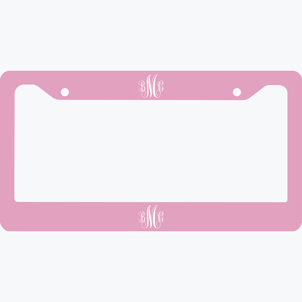 SET OF 2 - Custom Your Own Monogram Licence Plate Frames