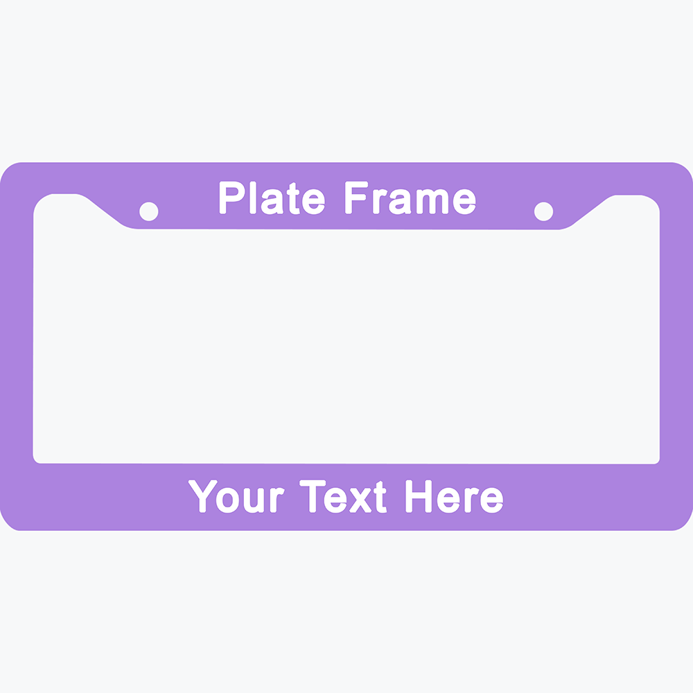 SET OF 2 - Custom Your Own Text Licence Plate Frames