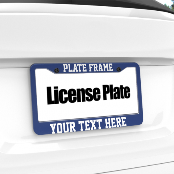 SET OF 2 - Custom Your Own Text Licence Plate Frames