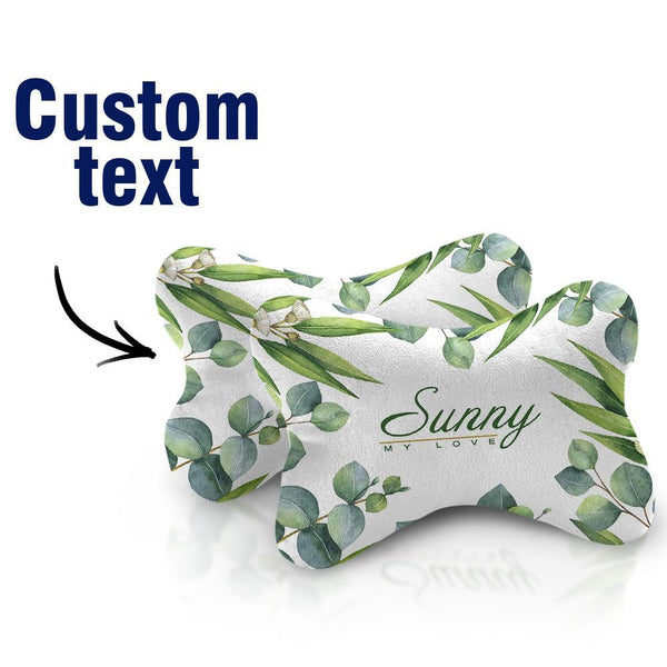 Custom Car Neck Pillow-Sunny With Text