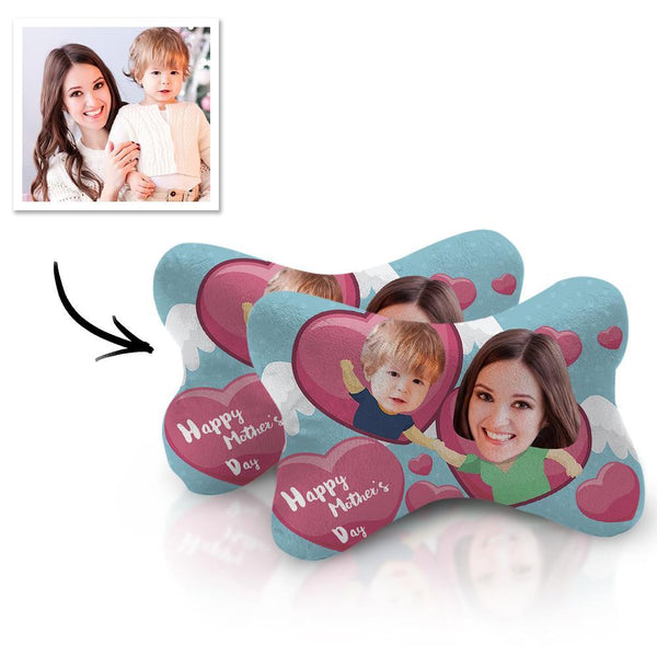Custom Face Car Neck Pillow Mother Theme With Your Photo
