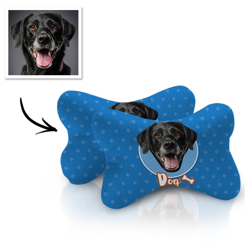 Custom Face Car Neck Pillow Dog Theme With Your Photo