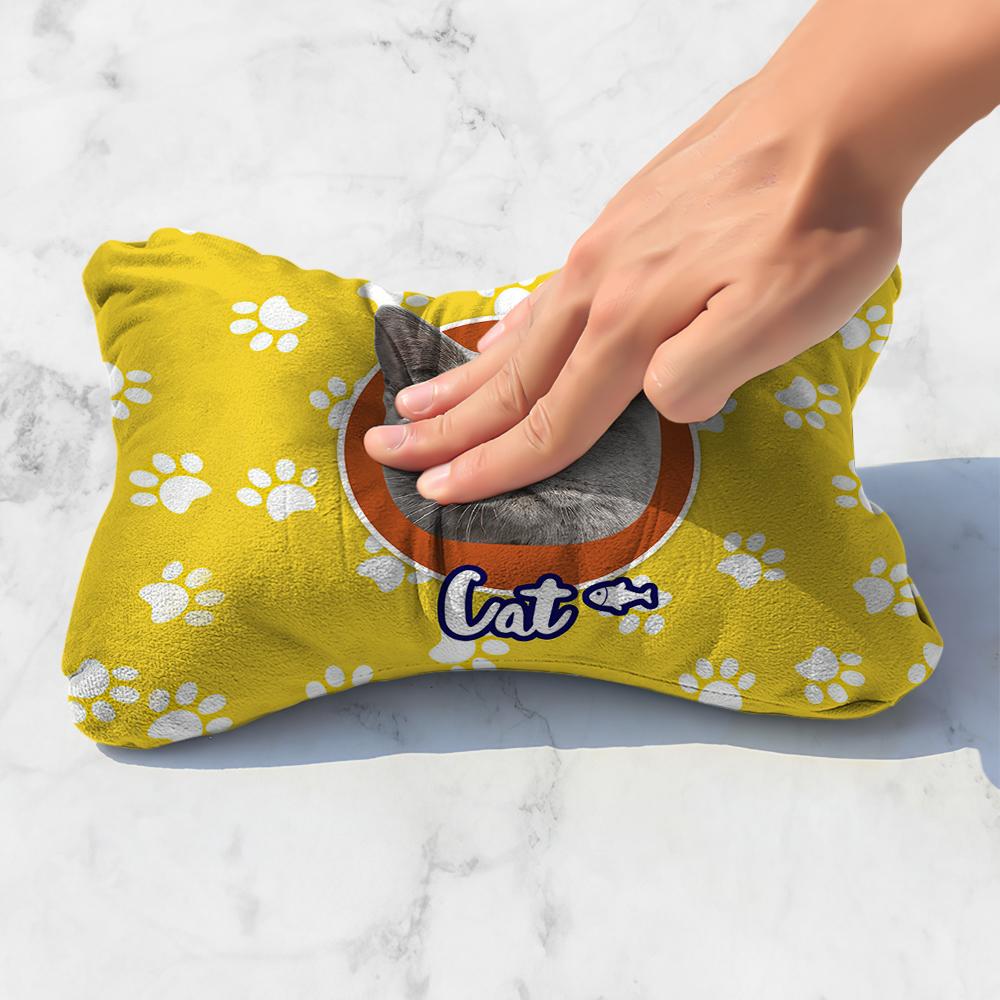 Custom Face Car Neck Pillow Cat Theme With Your Photo