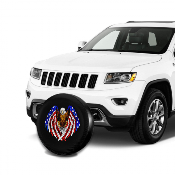 American Eagle &Flag Spare Tire Cover