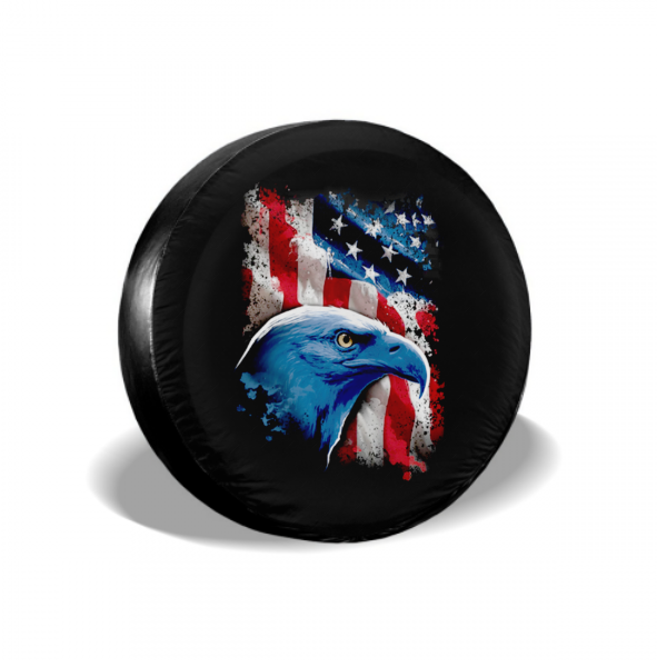 Side Face American Eagle Spare Tire Cover For SUV