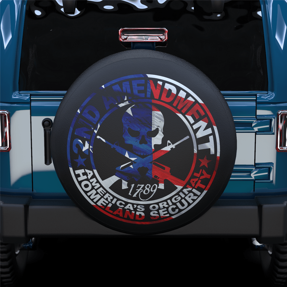 Color Gun Cross Spare Tire Cover For Jeep/RV/Camper/SUV