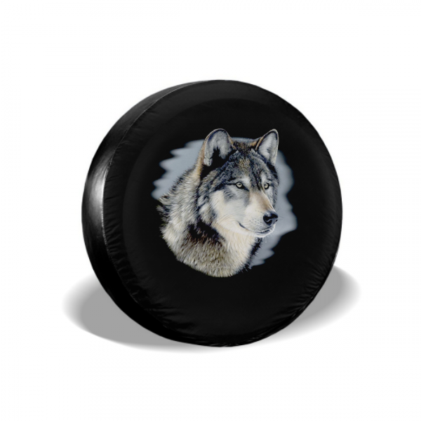 Wolf Head Spare Tire Cover
