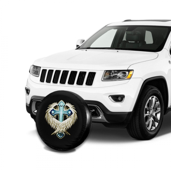 Cross Spare Tire Cover For Jeep/RV/Camper/SUV