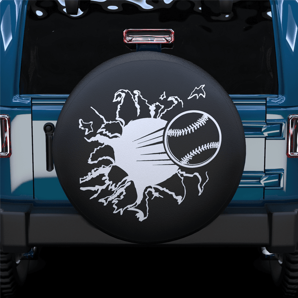 Hit By A Baseball Spare Tire Cover For Jeep/RV/Camper/SUV