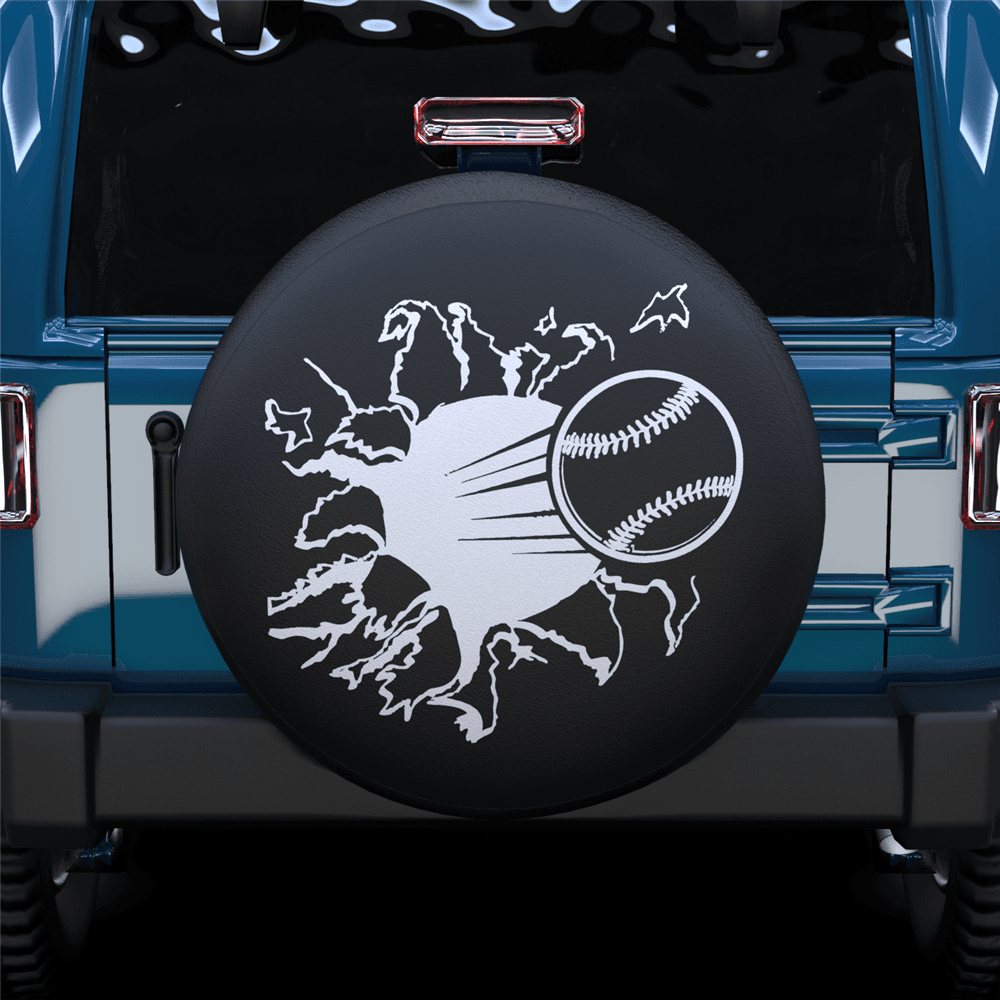 Hit By A Baseball Spare Tire Cover For RV